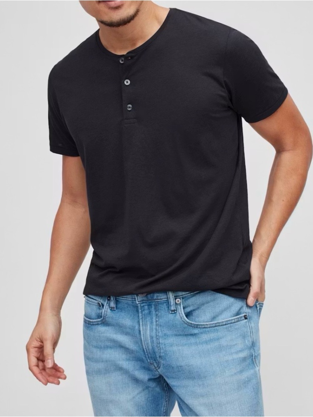 Bonobos Jetsetter performance Henley short sleeve slim fit XL